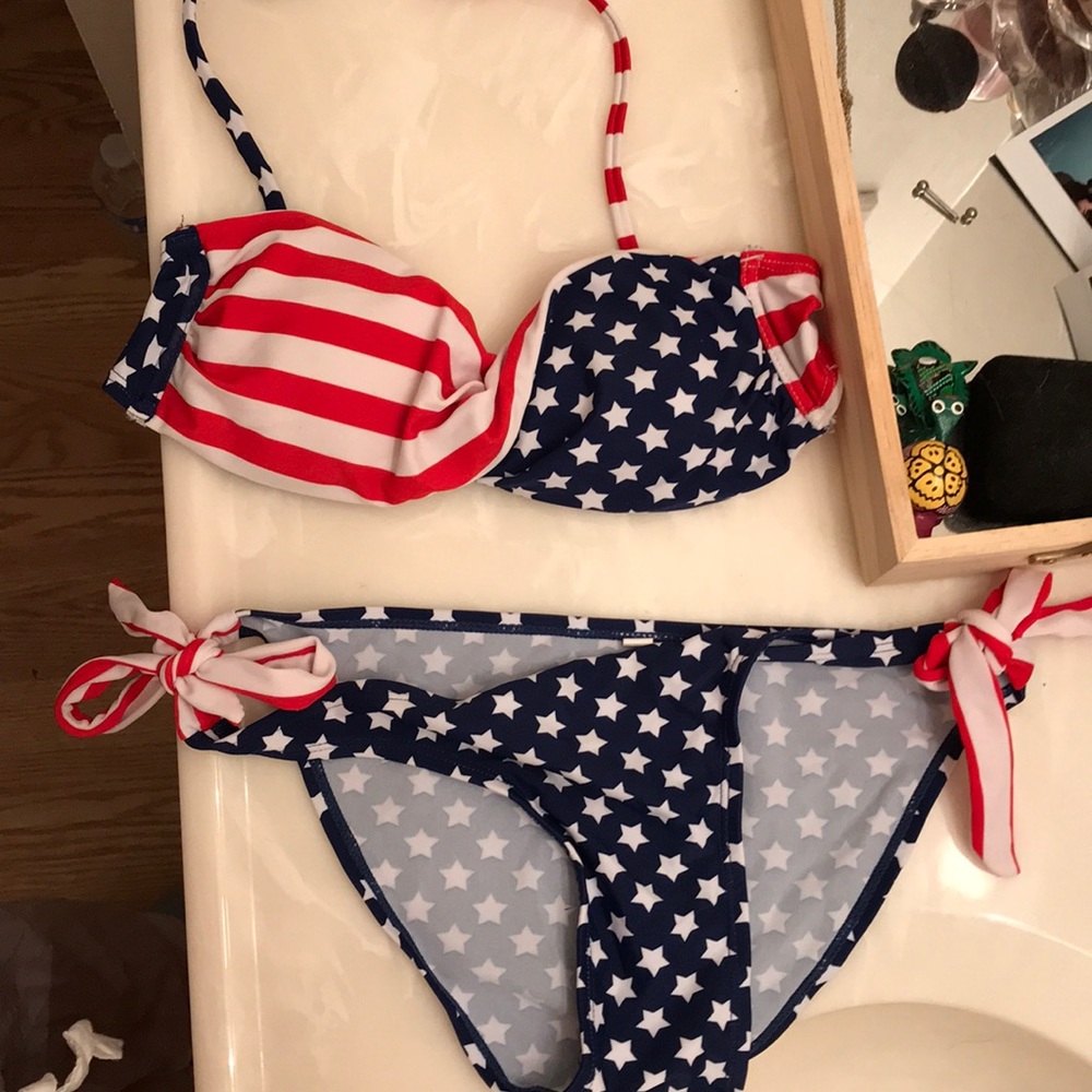 American flag bikini